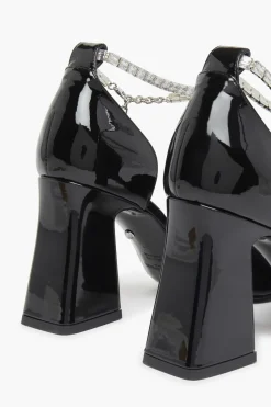 Best Black Patent Leather Anklet D'Orsay Women Accessories
