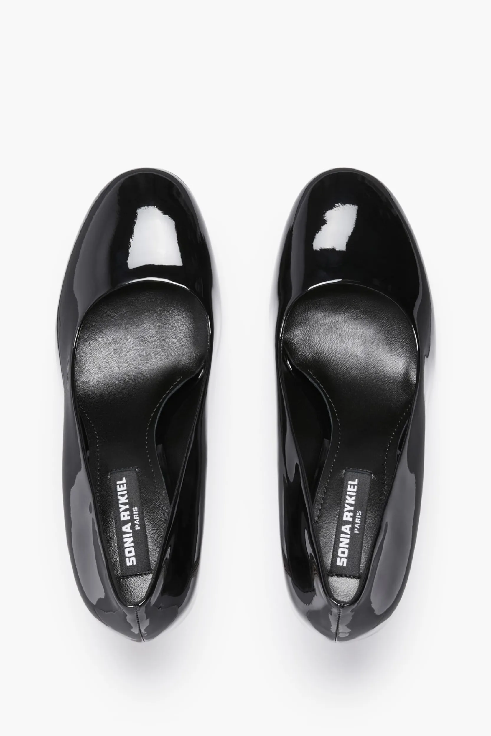 Online Black Patent Leather Pumps With Rhinestone Heels Women Accessories