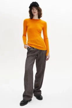 Best Crew-Neck Jumper Long Slit Sleeves Women Sweaters