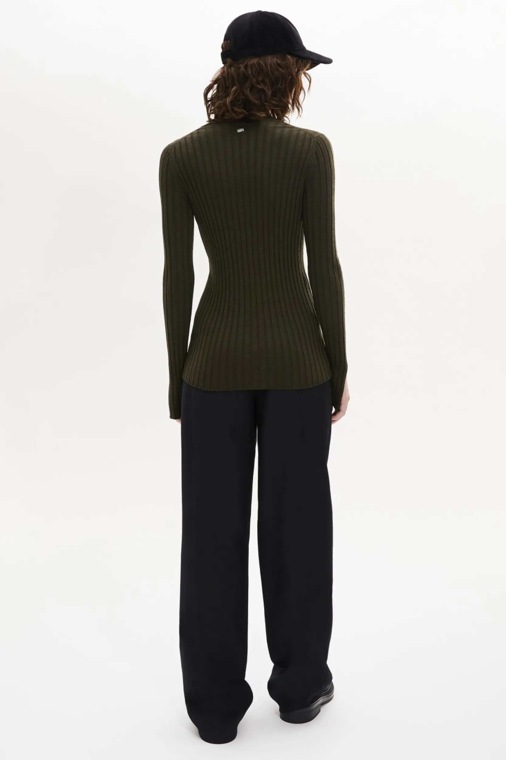 Outlet Crew-Neck Jumper Long Slit Sleeves Women Sweaters