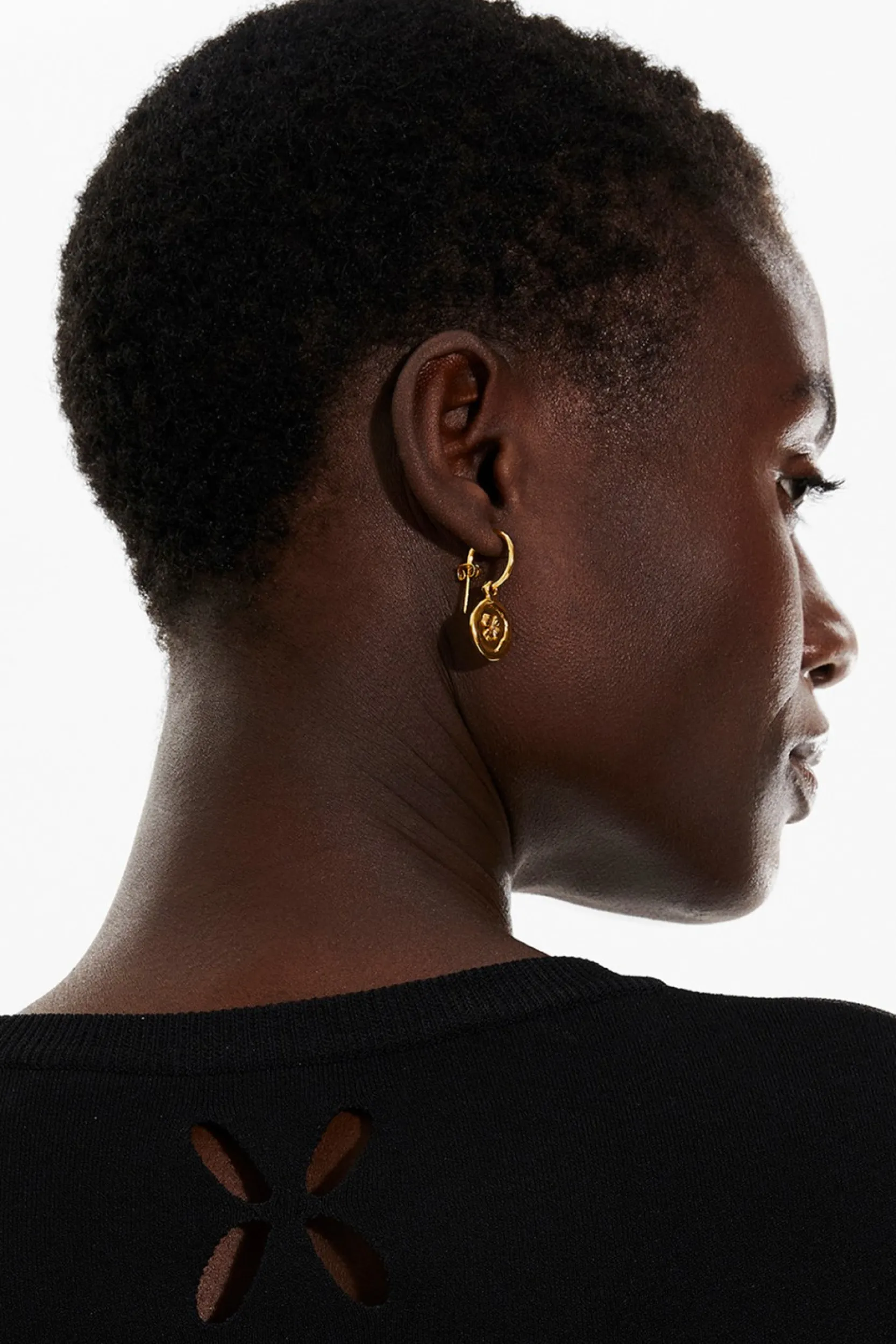 Best Golden Medals Clover Earrings Women Earrings