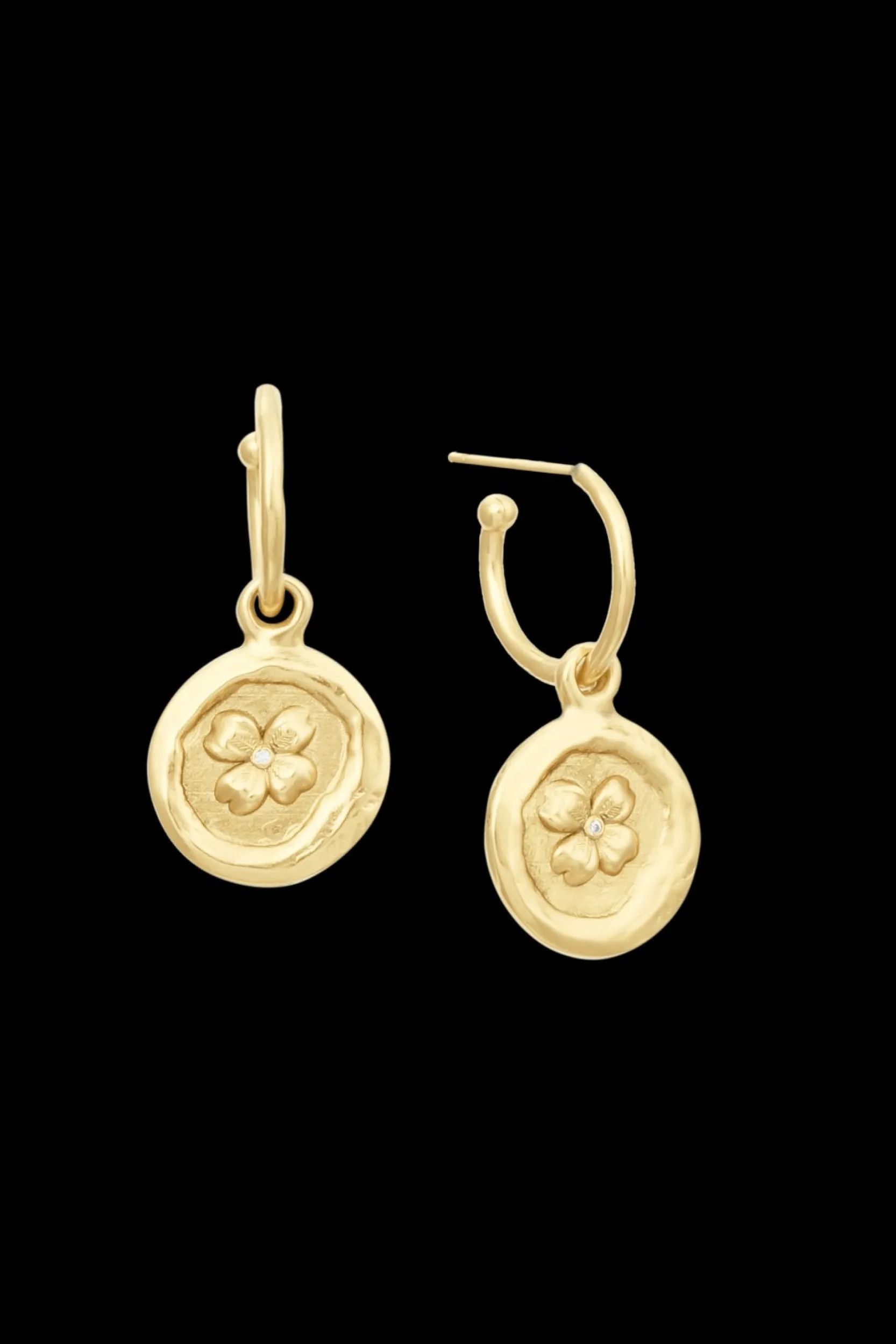 Best Golden Medals Clover Earrings Women Earrings