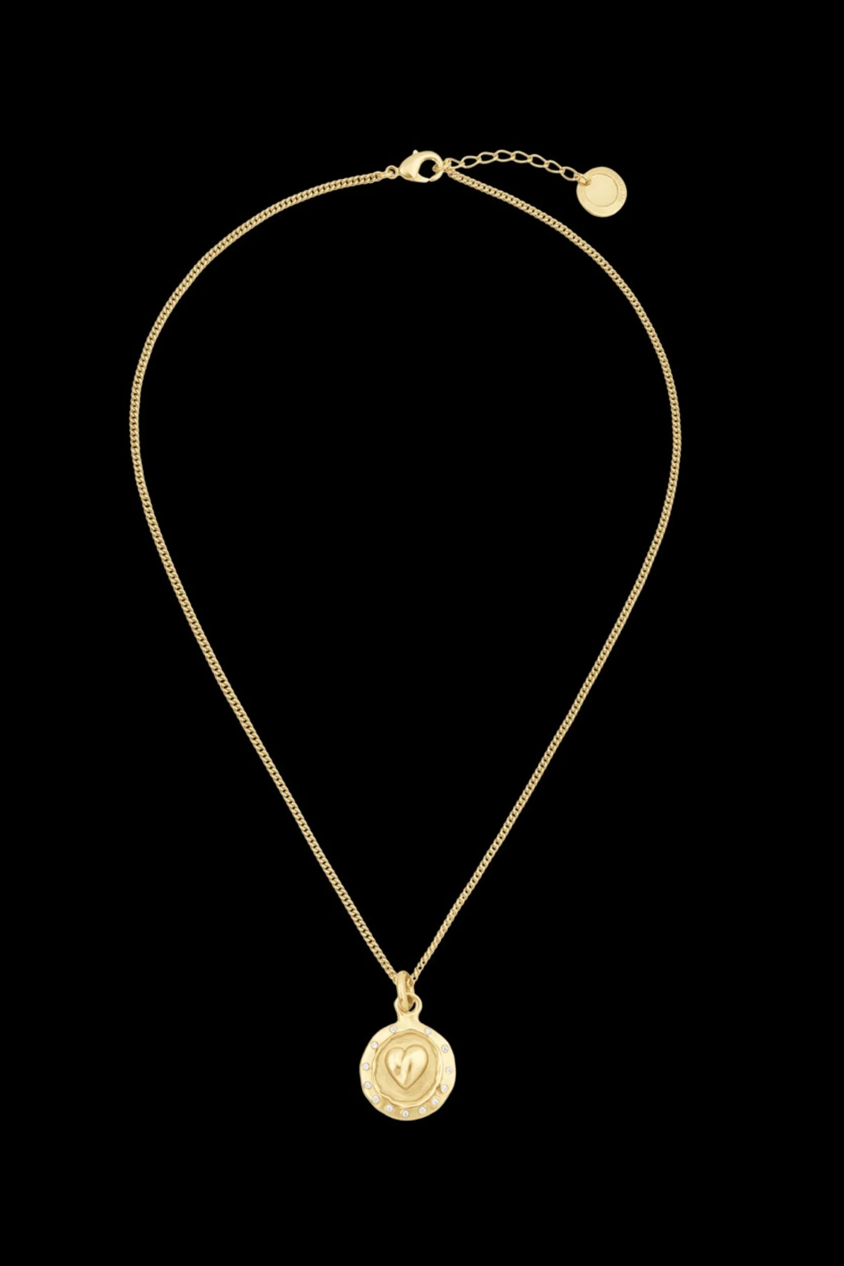 Outlet Golden Medals Heart Necklace Women Accessories