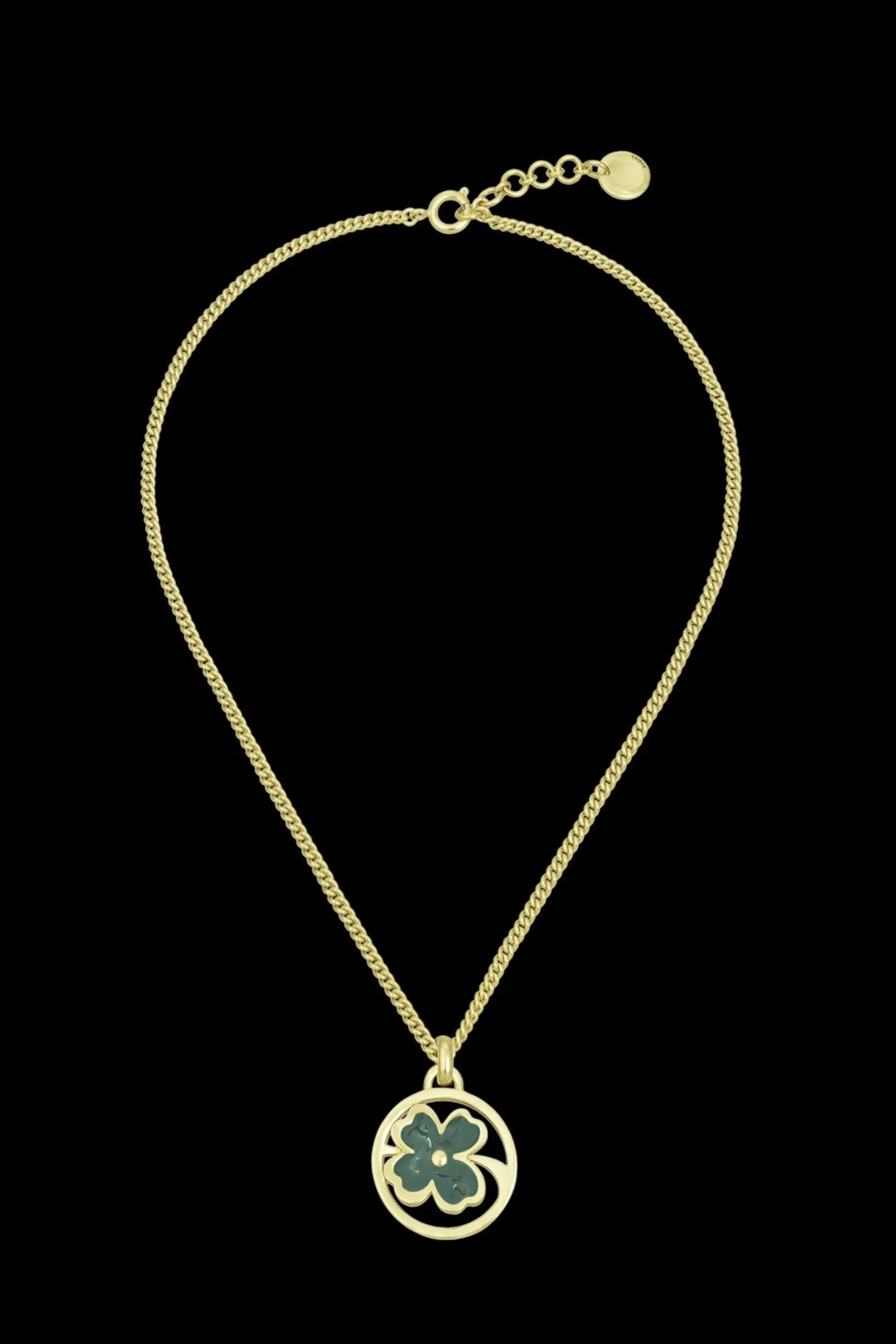 Discount Golden Medals Lucky Clover Necklace Women Accessories