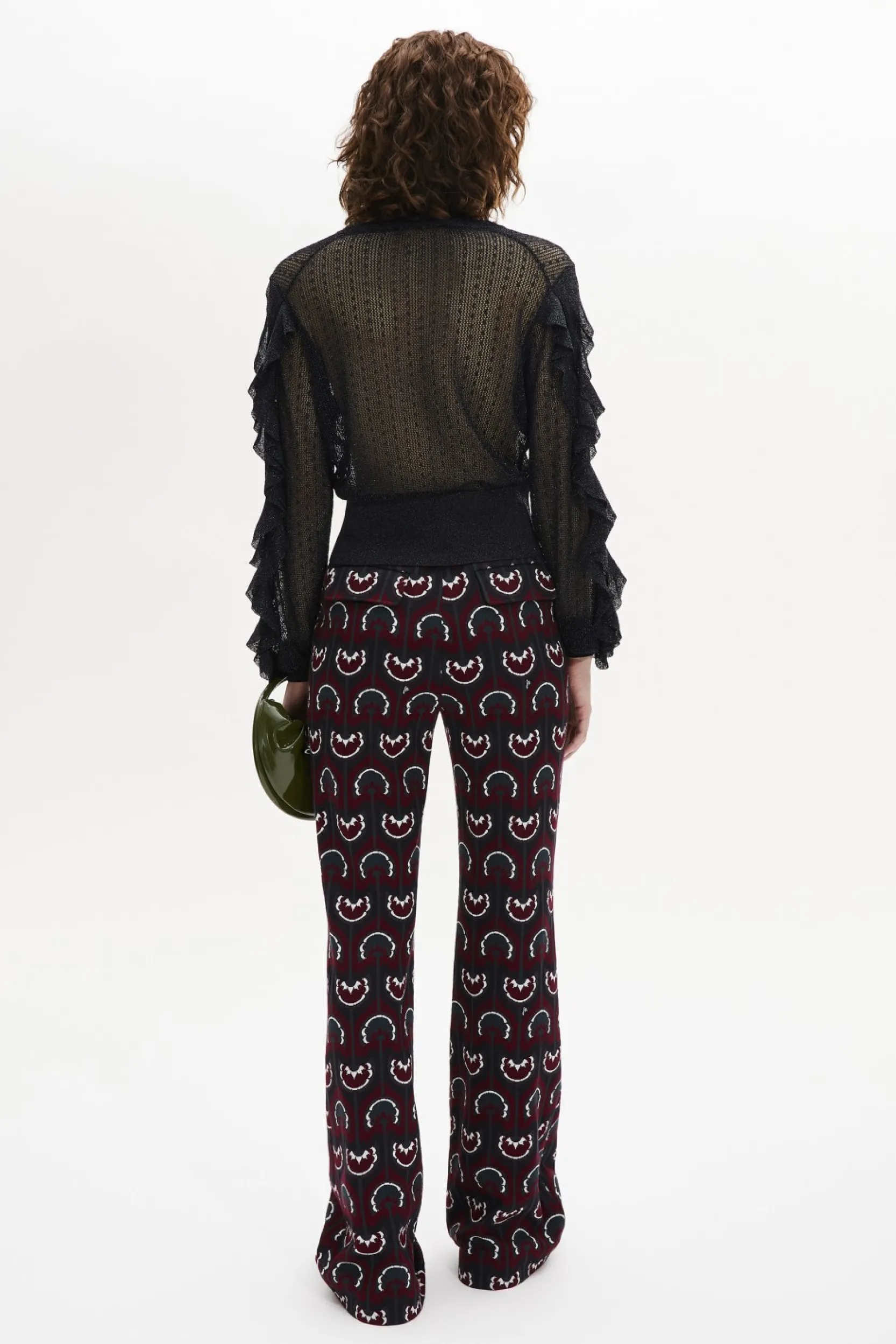 Clearance Jersey Pattern Trousers Women Trousers And Denim
