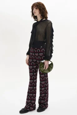 Clearance Jersey Pattern Trousers Women Trousers And Denim
