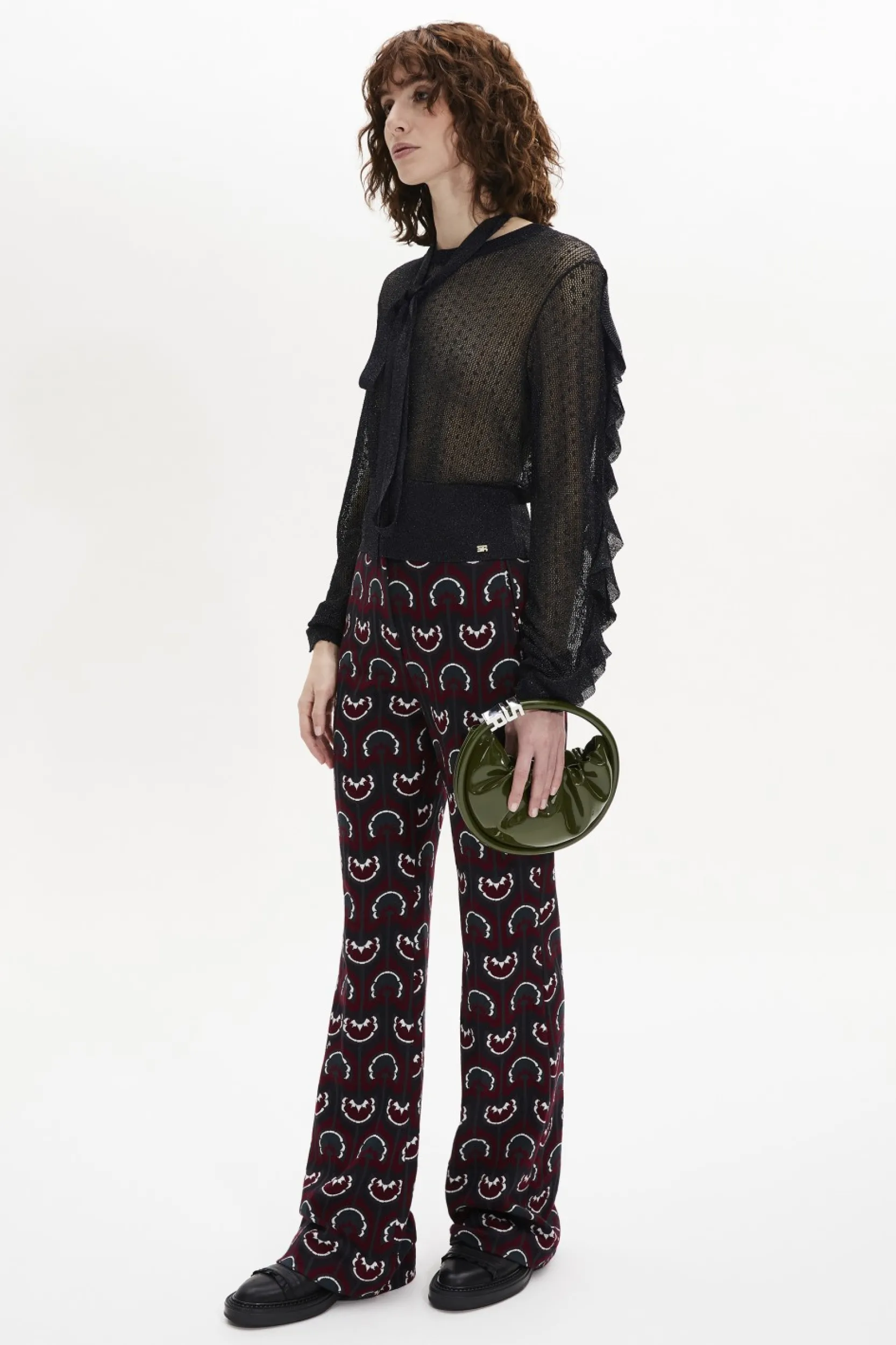 Clearance Jersey Pattern Trousers Women Trousers And Denim