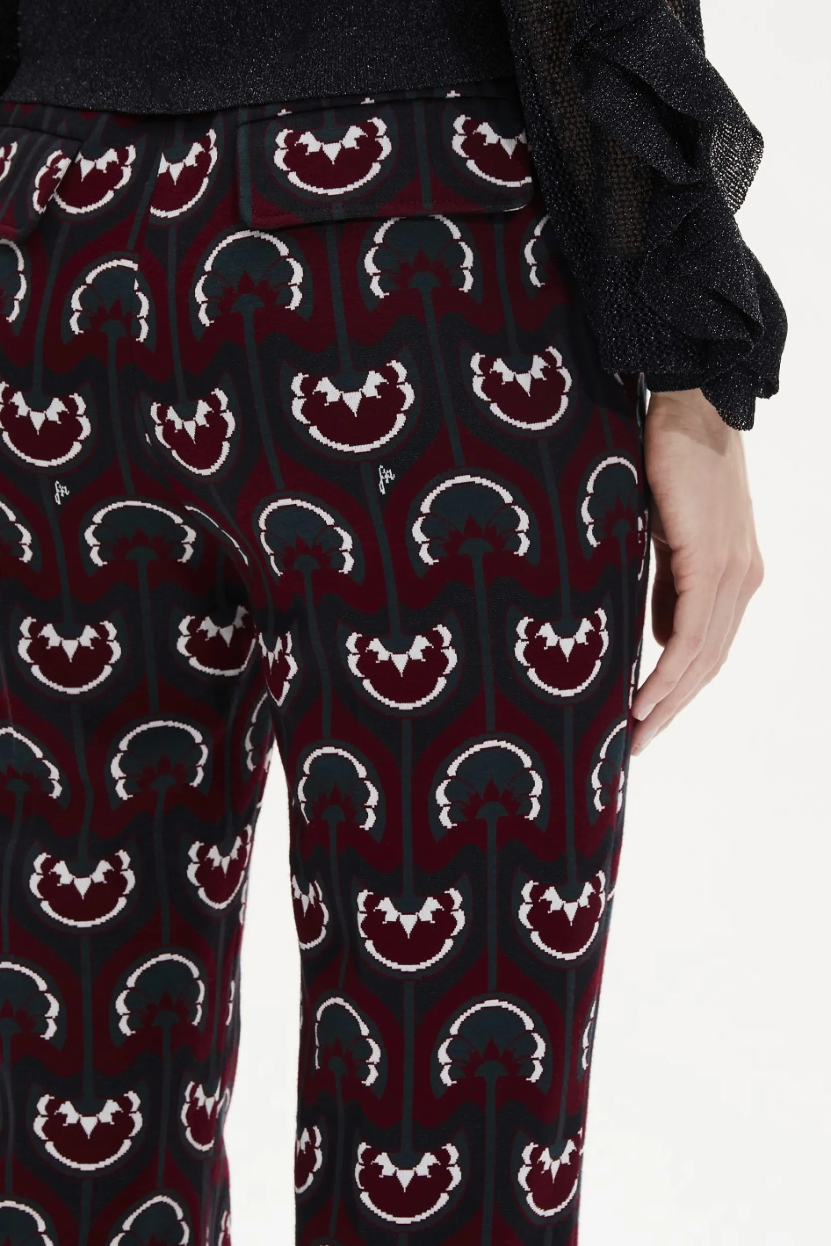Clearance Jersey Pattern Trousers Women Trousers And Denim