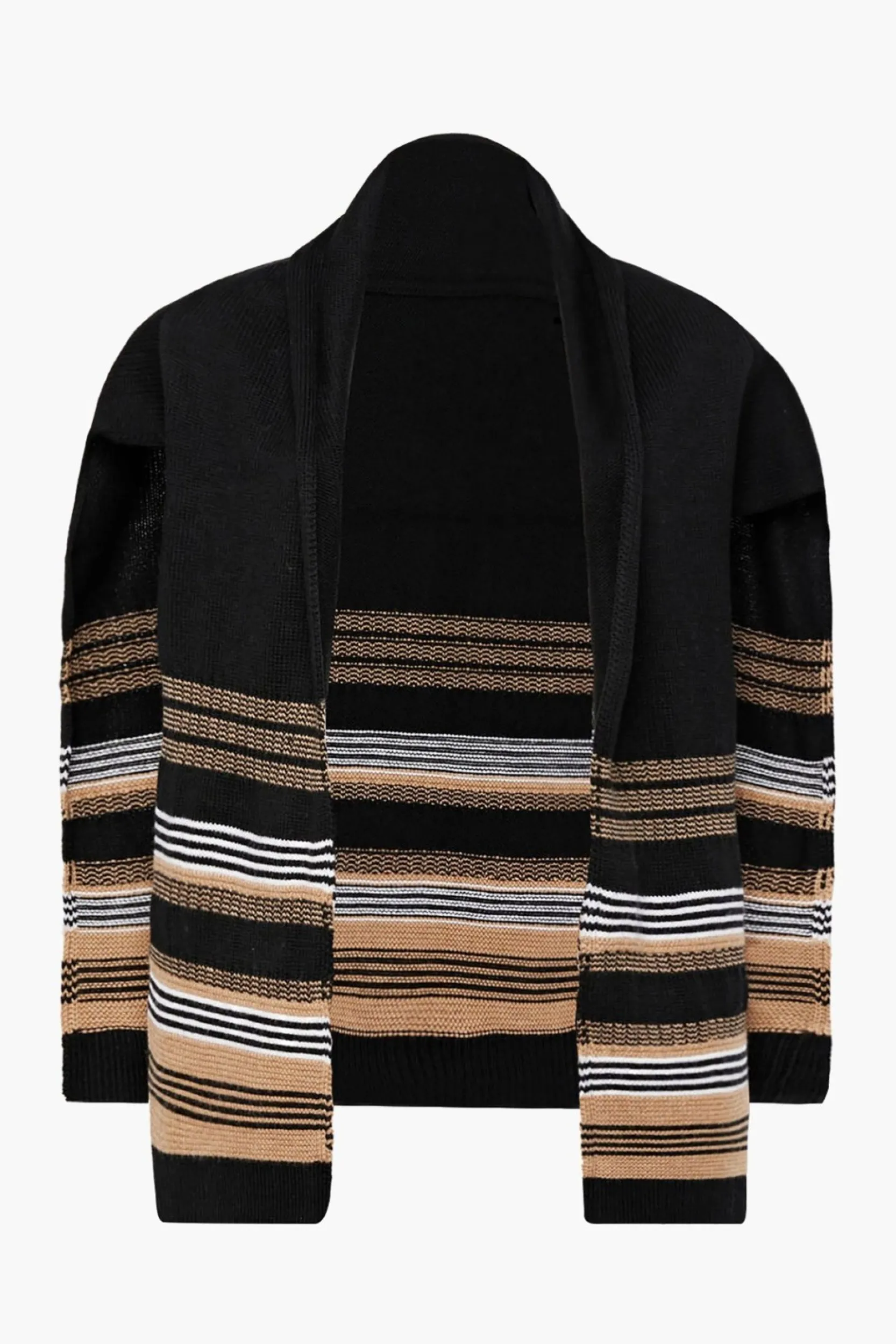 Outlet Lapis Striped Demi-Pull Women Half-Pullovers