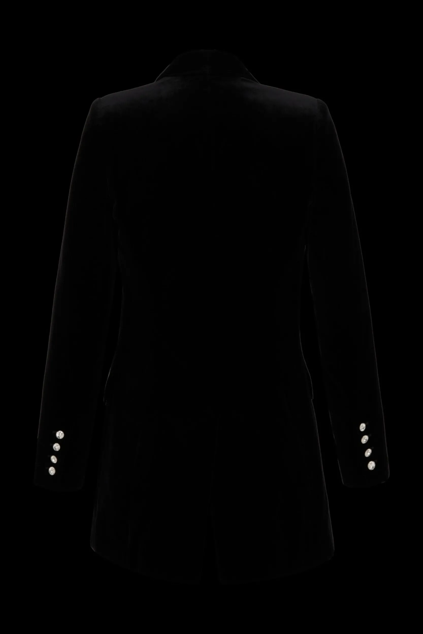 Online Longline Velvet Jacket Women Jackets