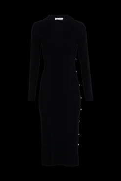 Long-Sleeved Crew-Neck Dress Women Long Dresses
