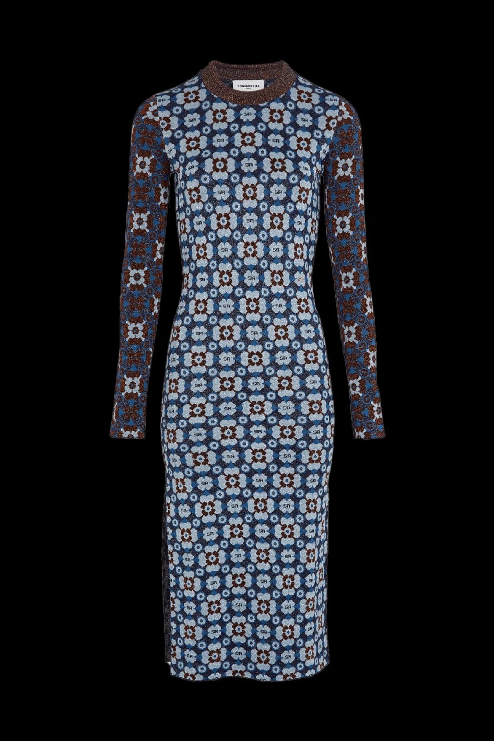 Hot Long-Sleeved Crew-Neck Dress Women Long Dresses