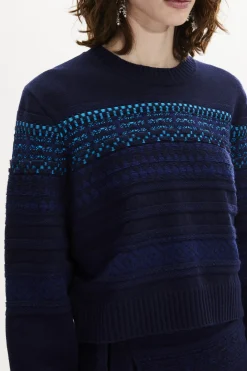 Discount Long-Sleeved Crew-Neck Jumper Women Sweaters