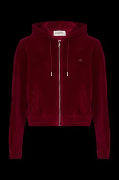 Long-Sleeved Velvet Hoodie Women Sweatshirts