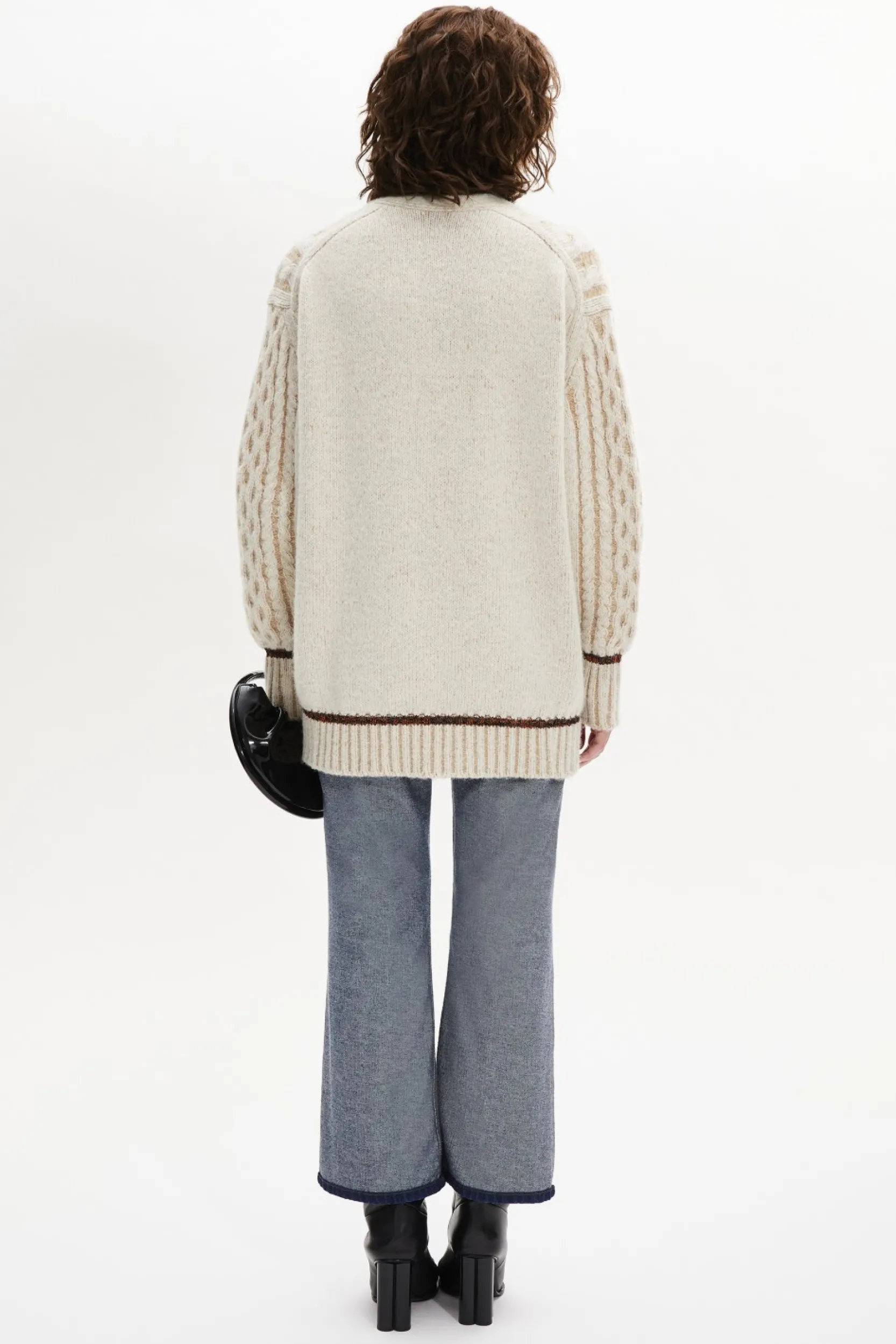 Sale Long-Sleeved V-Neck Cardigan Women Cardigans