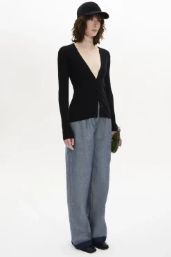 Hot Long-Sleeved V-Neck Cardigan Women Cardigans