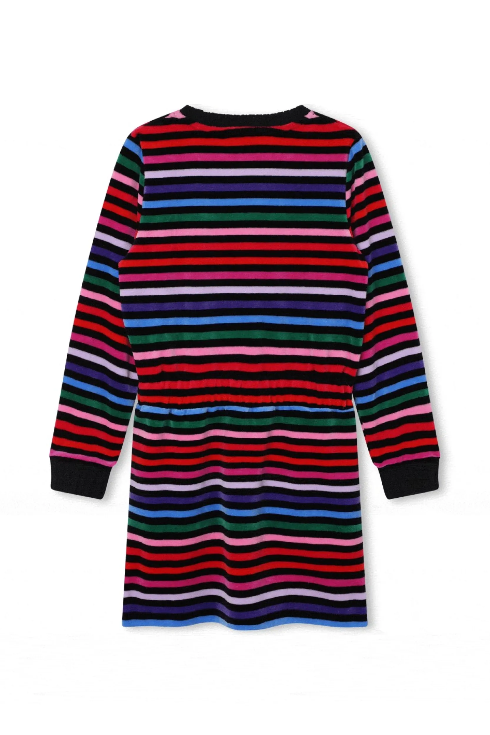 Outlet Multicolor Striped Velvet Dress Children Dresses