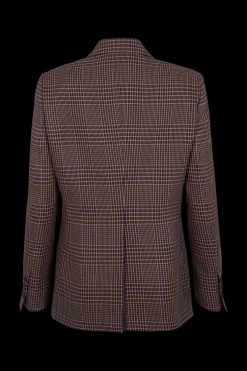 Online Oversized Prince Of Wales Check Jacket Women Jackets