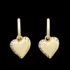 New Poetic Garden Striped Heart Earrings Women Accessories