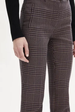 Online Prince Of Wales Check Cigarette Trousers Check Women Trousers And Denim