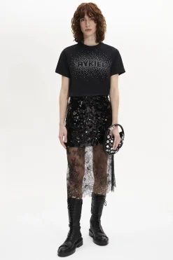 Sale Sequined Midi Skirt Women Skirts