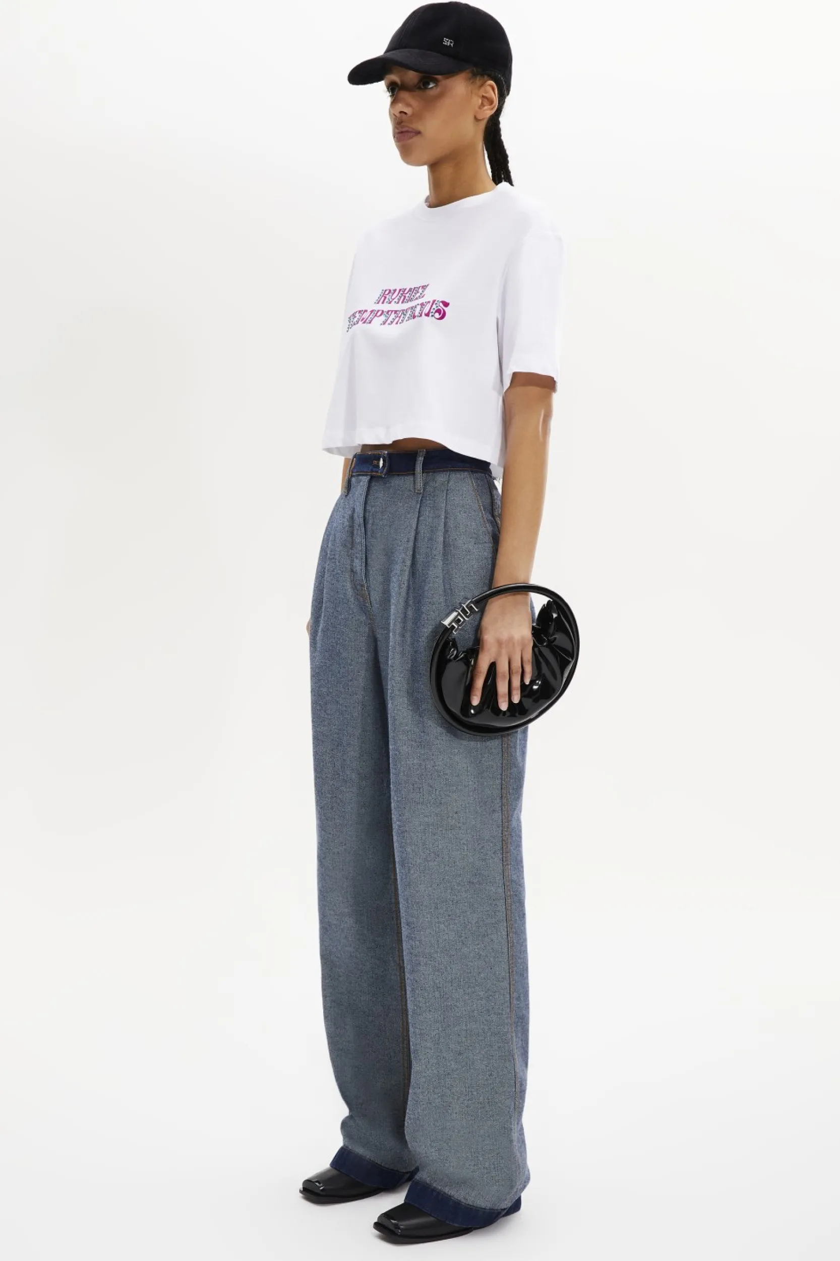 New Short-Sleeved Cotton Cropped T-Shirt Women T-Shirts