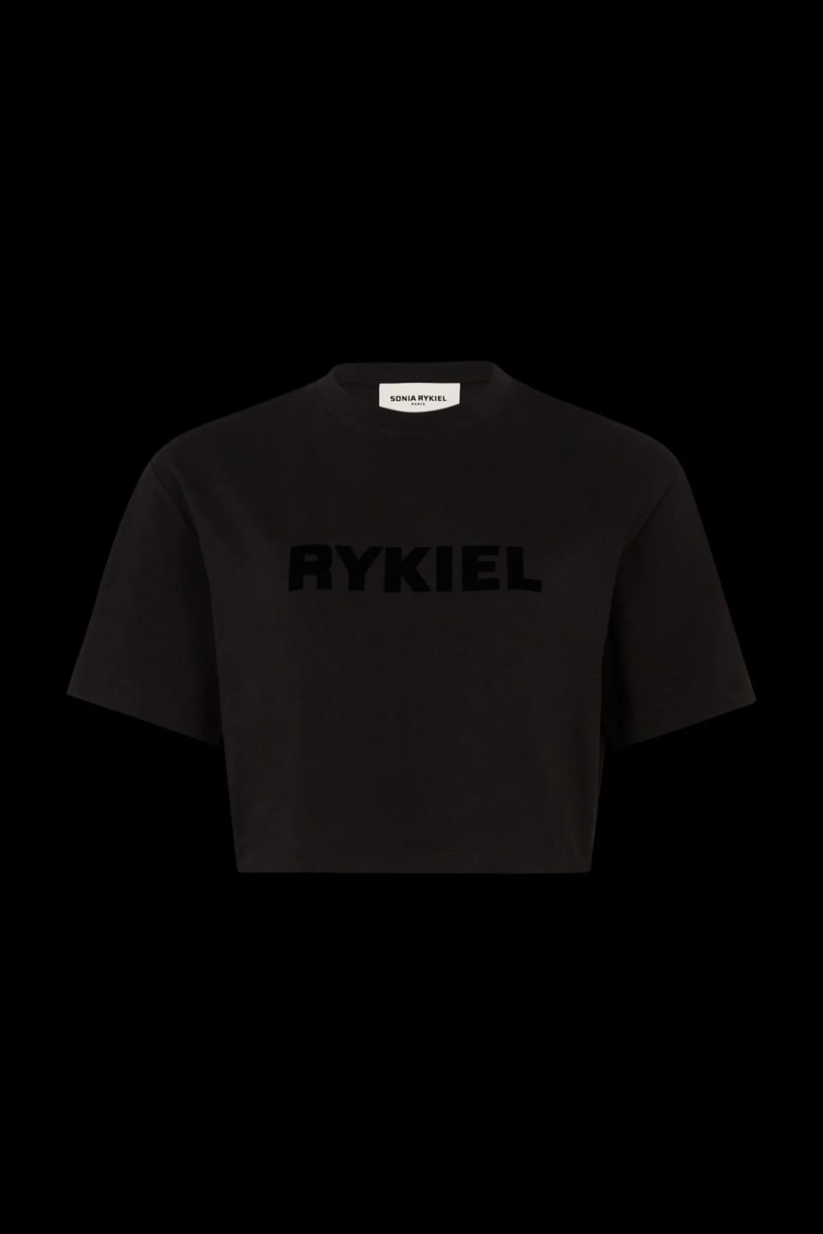 Discount Short-Sleeved Cropped Crew Neck T-Shirt Women T-Shirts