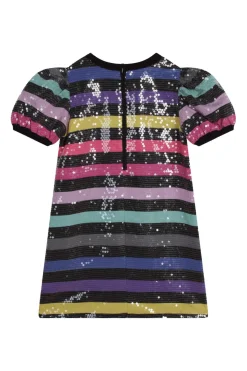 Best Striped Sequins Girl Dress Children Dresses