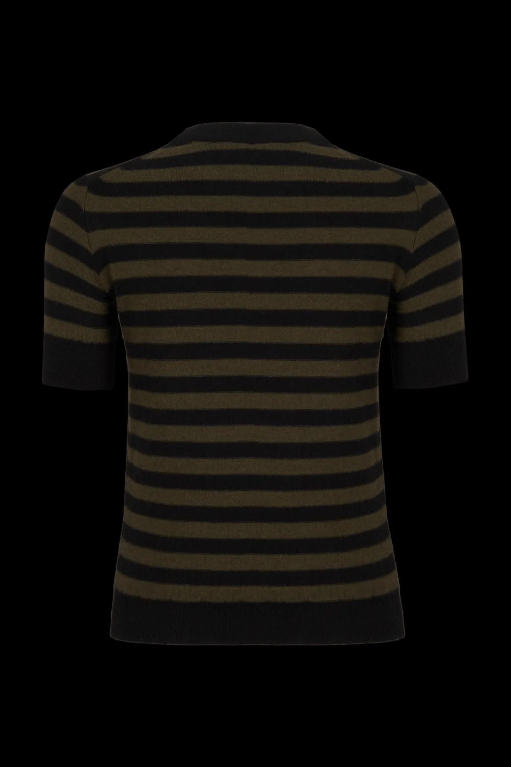 Sale Striped Short-Sleeved Crew Neck Sweater Women Sweaters