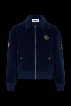 Clearance Velvet Quilted Bomber Jacket Women Jackets