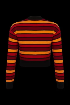 Sale Wool And Cashmere Striped Jumper Women Sweaters